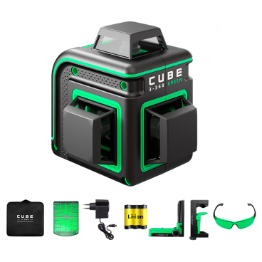 Лазерный уровень ADA Cube 3-360 GREEN Home Еdition Арт. А00566 (Зеленый луч)_1