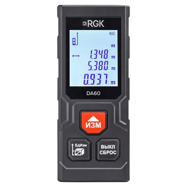 Дальномер лазерный с рулеткой RGK DA60 Арт. 723191_50