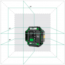 Профессиональный лазерный уровень ADA LaserTANK 4-360 GREEN Ultimate Edition (Зеленый луч) Арт. А00632