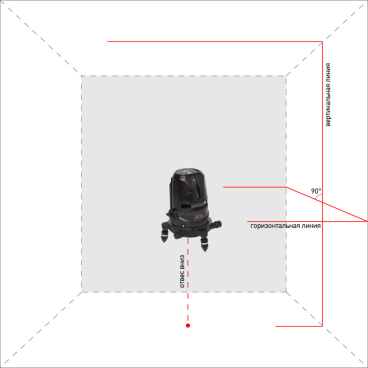 Автоматический линейный лазерный нивелир ADA 2D Basic Level Арт. А00239_3