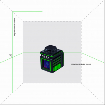Лазерный уровень ADA Cube 360 Green Ultimate Edition Арт. А00470 (Зеленый луч)